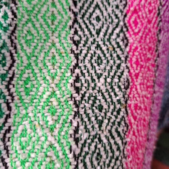 Molina Hoodie Mens M 38/40 Pullover Mexi Baja Beach Blanket Striped Multi Unisex - Picture 15 of 16